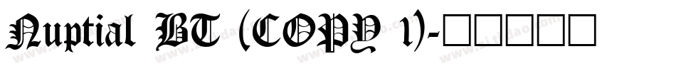 Nuptial BT (COPY 1)字体转换